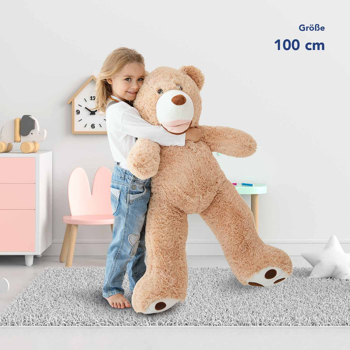 Gigantischer Plüschteddybär - Riesiger Kuschelweiches Stofftier - KomfortKissen.de